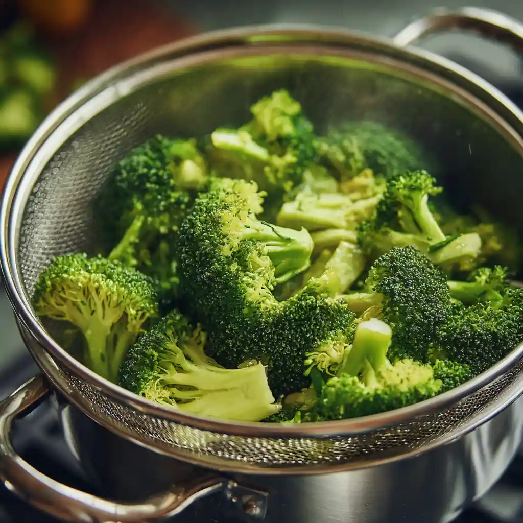 blanching broccoli for chicken salad
