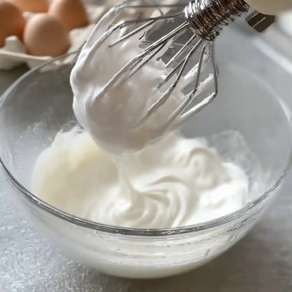 Whipping egg whites for keto bread