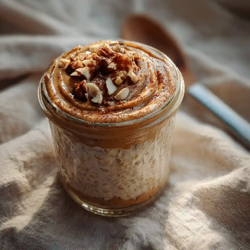 Cinnamon roll overnight oats