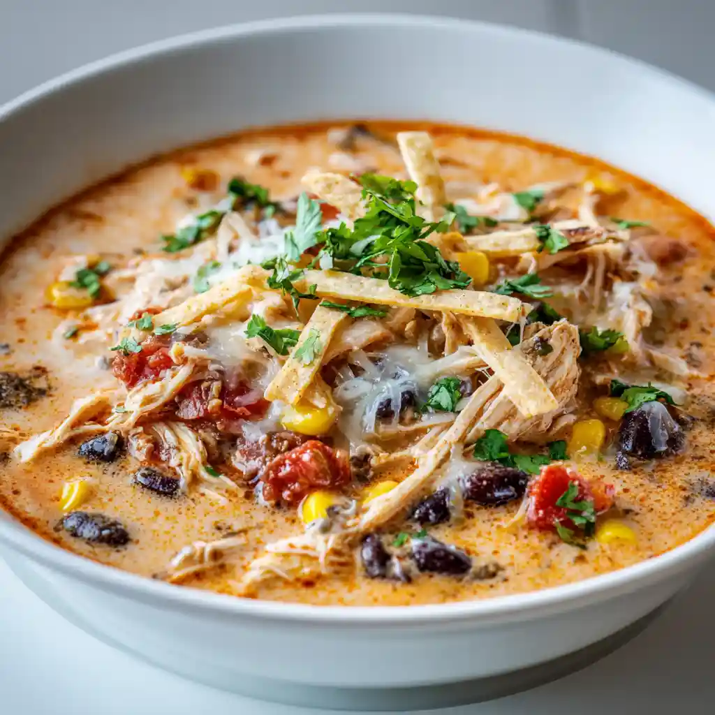 Creamy Chicken Enchilada Soup