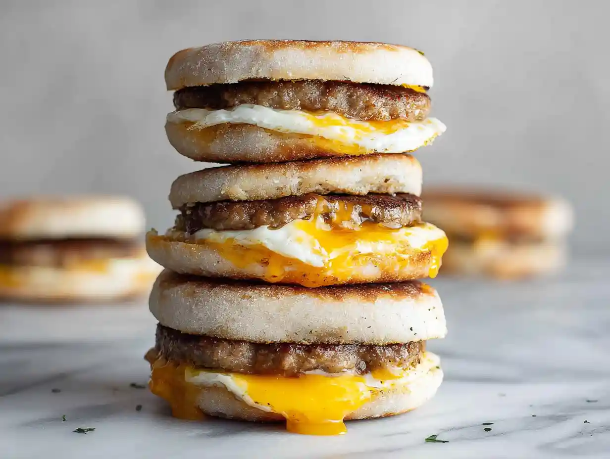 Ultimate Egg and Sausage Breakfast Sandwich Recipe