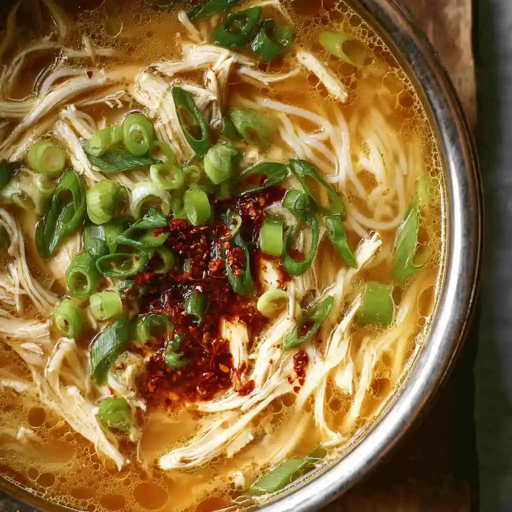 Ginger Garlic Chicken Noodle Soup