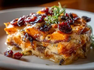 Sweet Potato & Cranberry Gratin