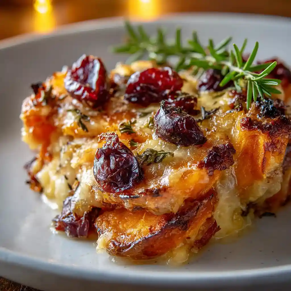 Sweet Potato & Cranberry Gratin