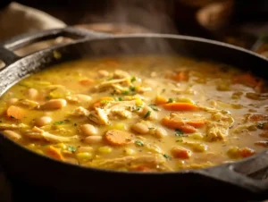 White Bean Soup with Smoked turkey