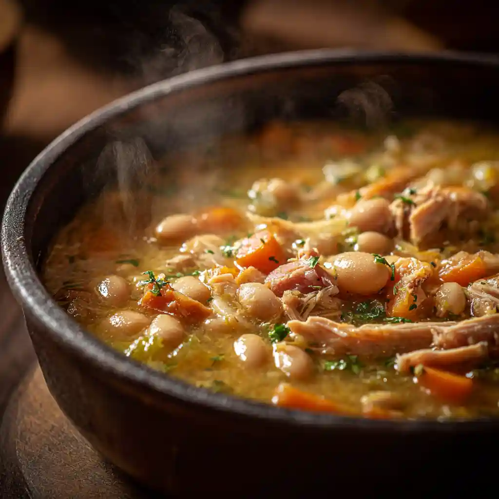 White Bean Soup with Smoked turkey