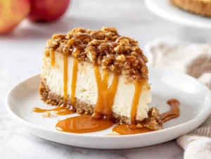 Apple Crisp Cheesecake