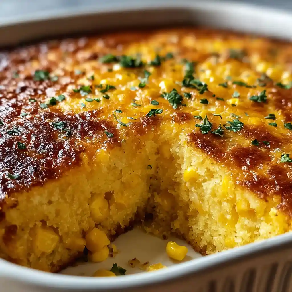 Southern Loaded Cornbread Casserole Recipe