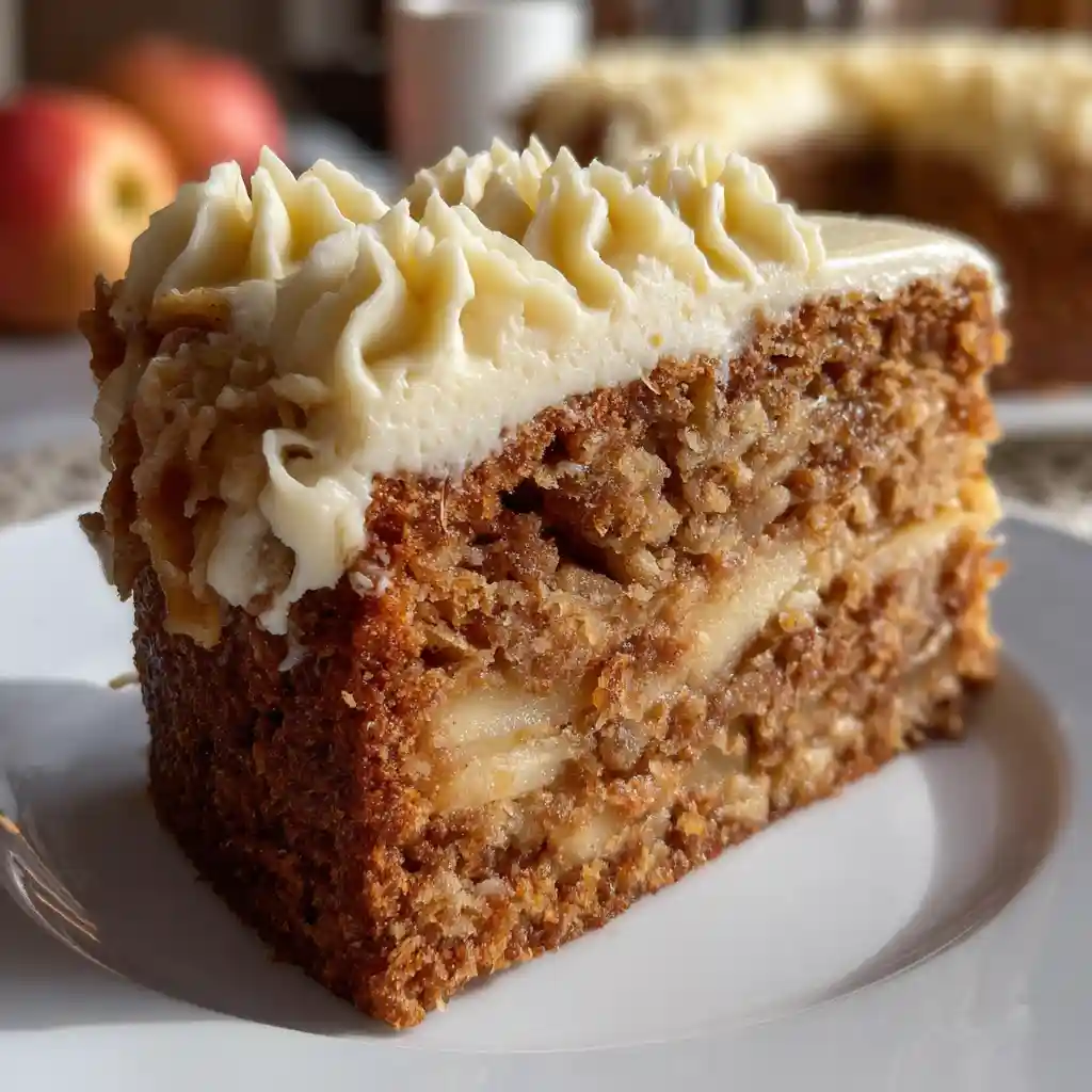 Fresh Apple Cake with Cream Cheese Frosting