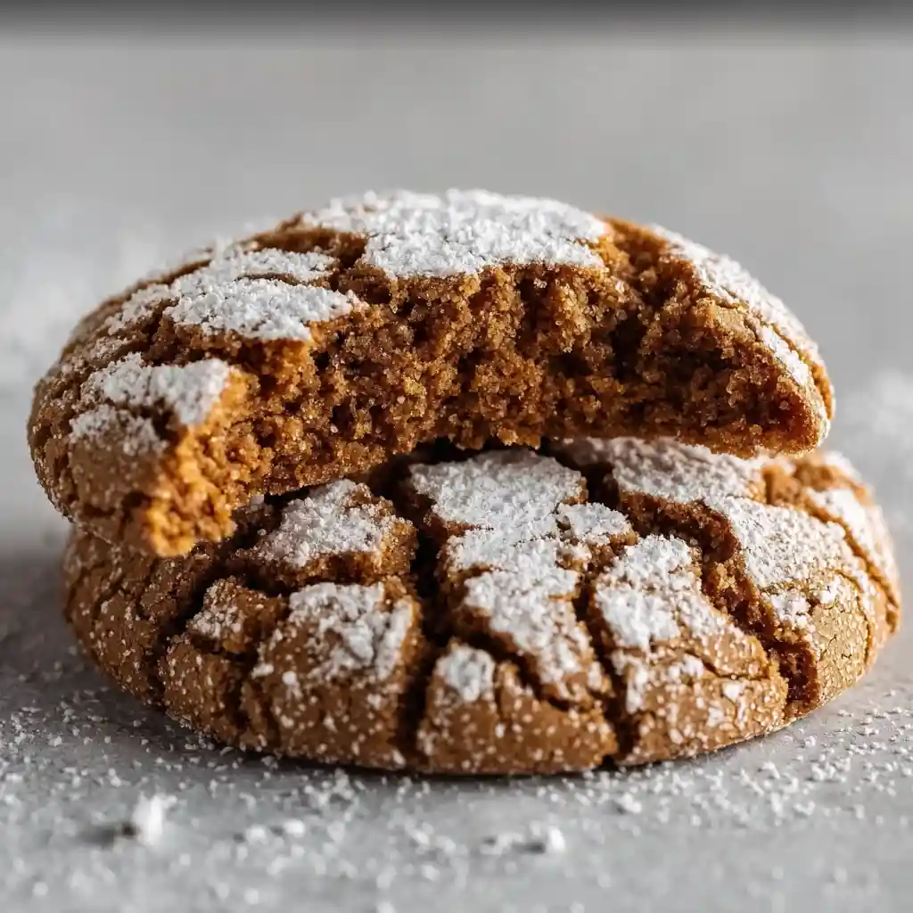 Gingerbread Crinkle Cookies
