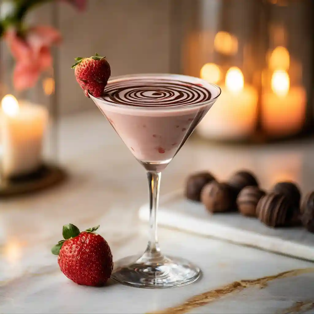Chocolate Covered Strawberry Martini Recipe