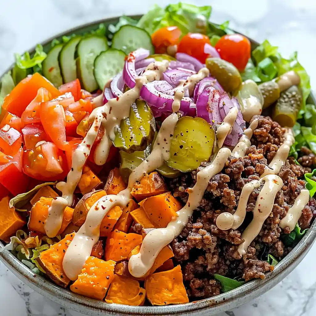 Sweet Potato Burger Bowl