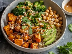 Thai Peanut Sweet Potato Buddha Bowl