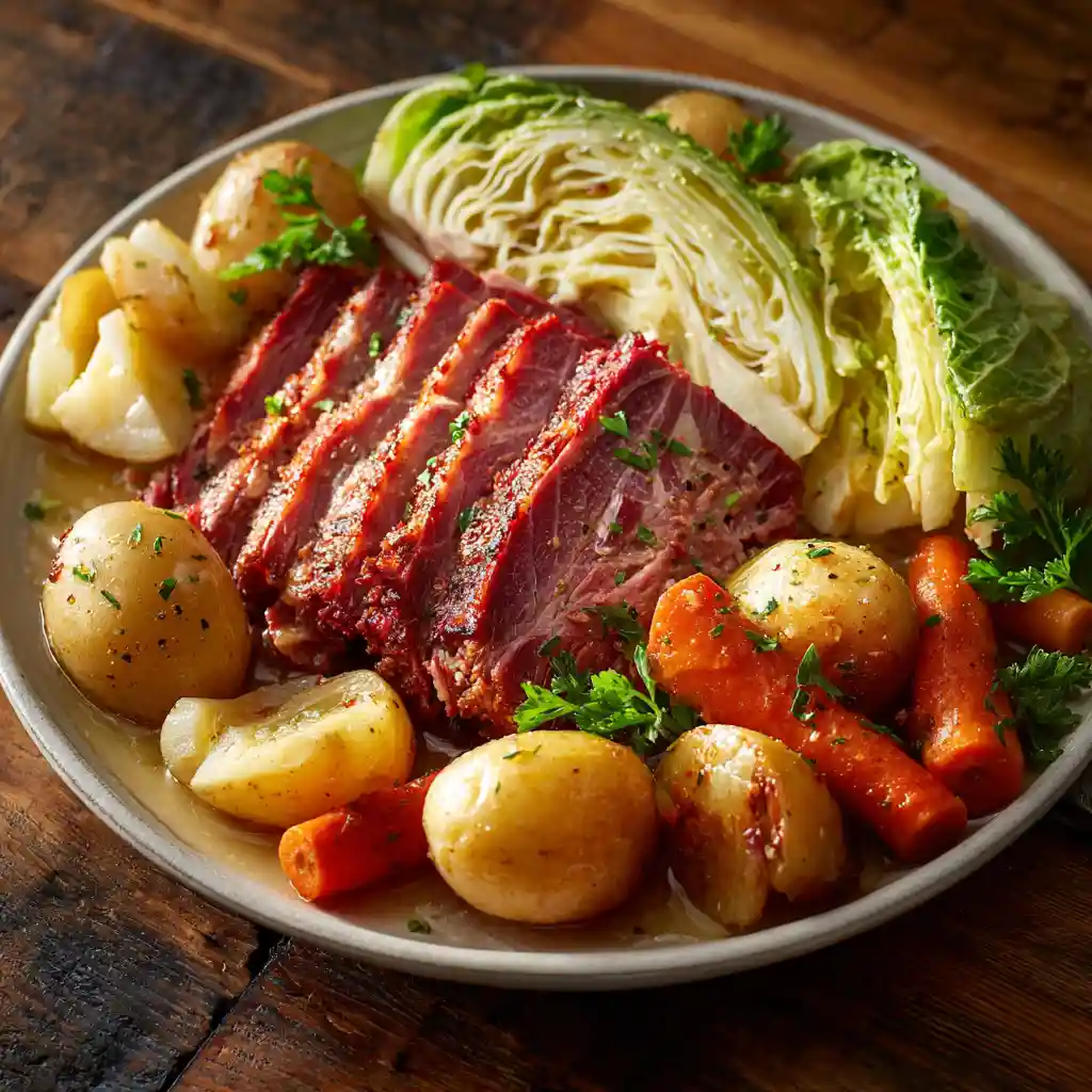 Slow Cooker Corned Beef and Cabbage