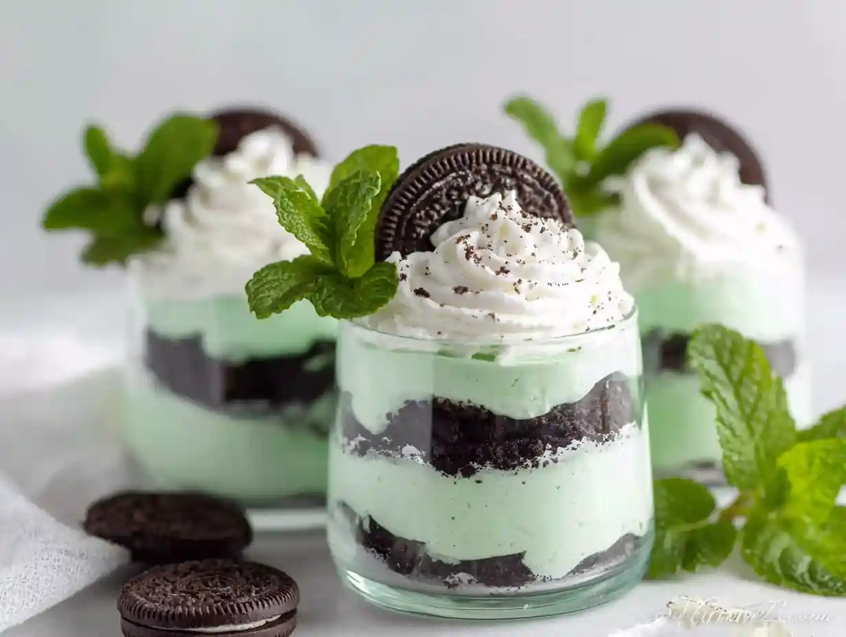 St Paddy's Mint Cheesecake Cups