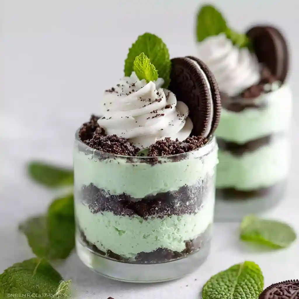 St Paddy's Mint Cheesecake Cups