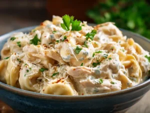 Crockpot Chicken Tortellini