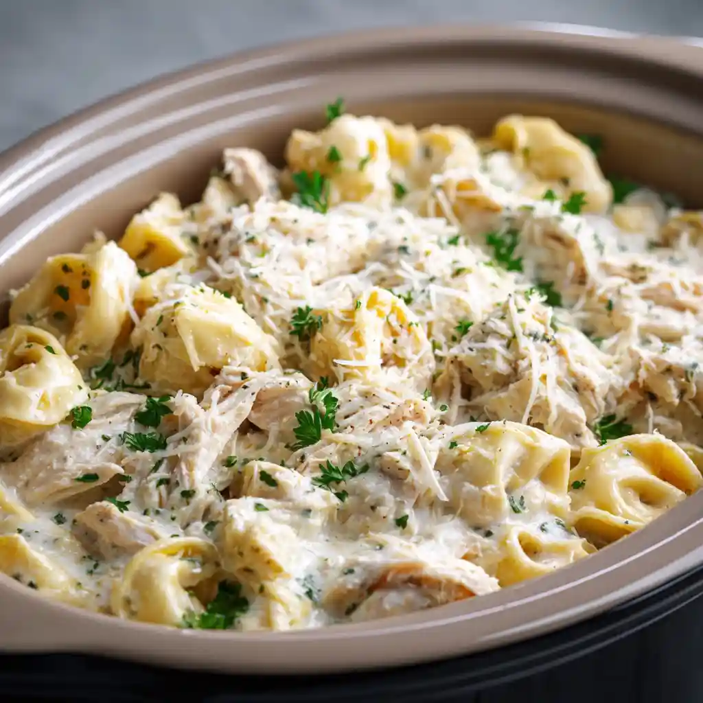 Crockpot Chicken Tortellini