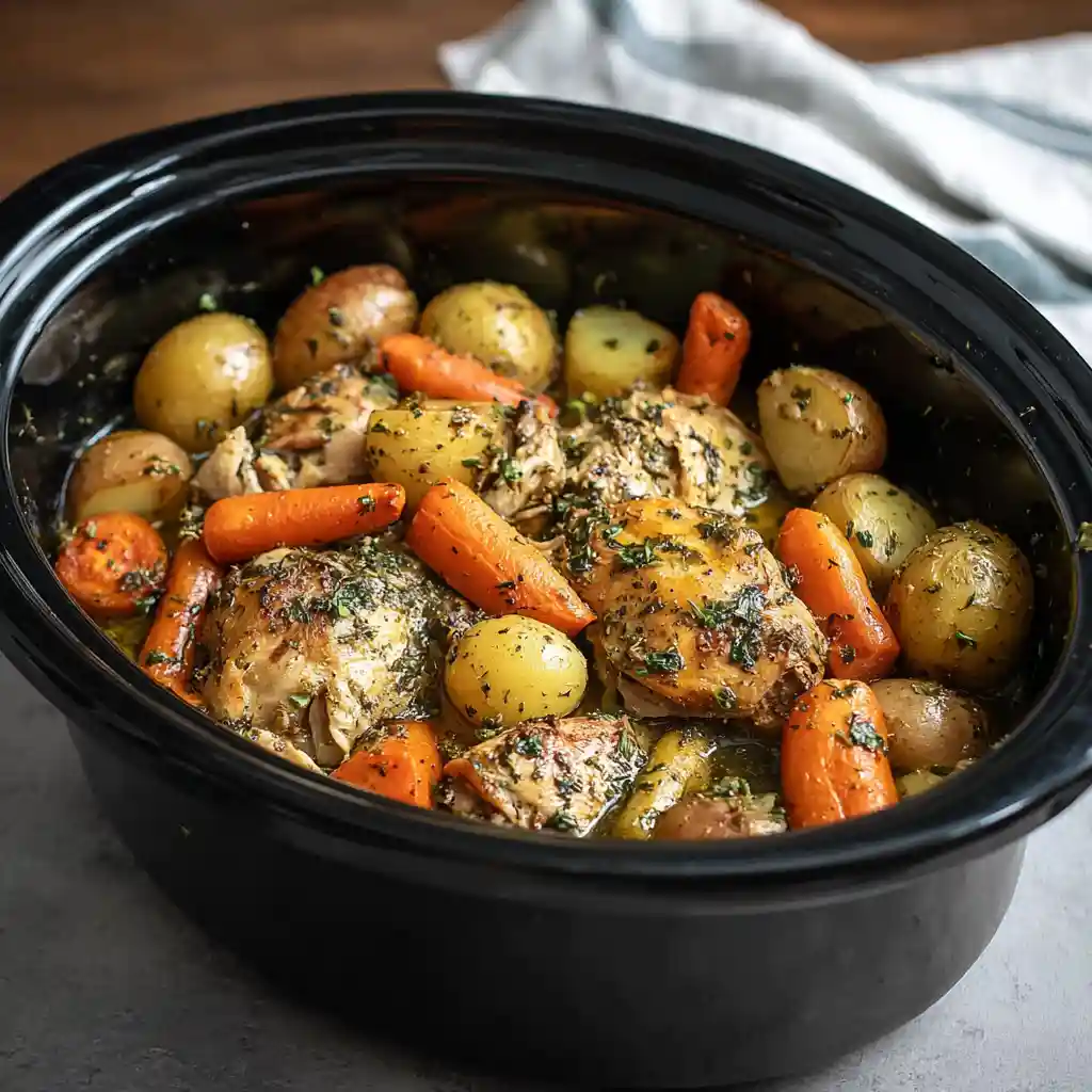 Garlic Butter Crockpot Chicken