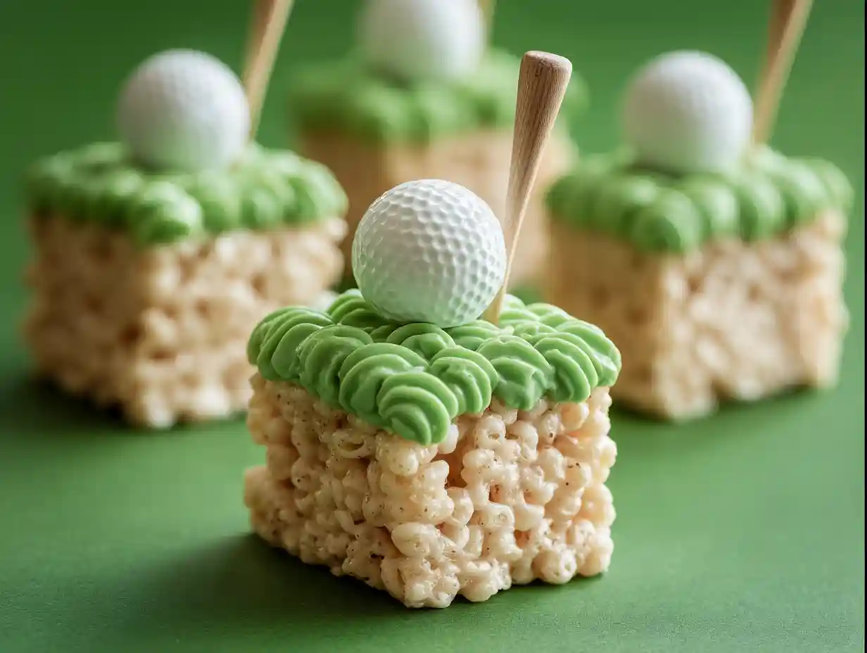 Golf Theme Rice Krispie Treats