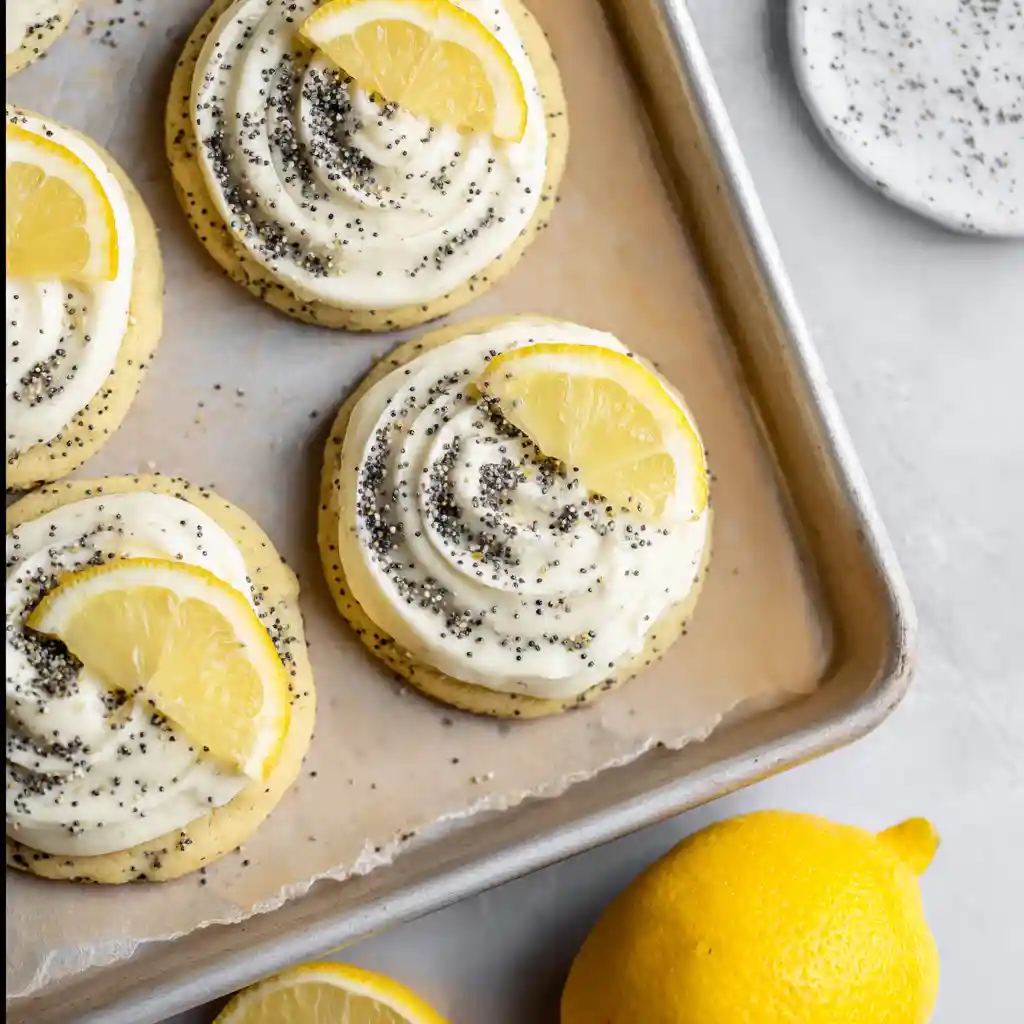 Lemon Poppy Seed Cheesecake Cookie
