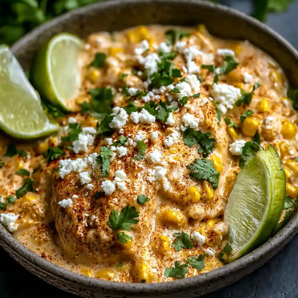 Slow Cooker Street Corn Chicken